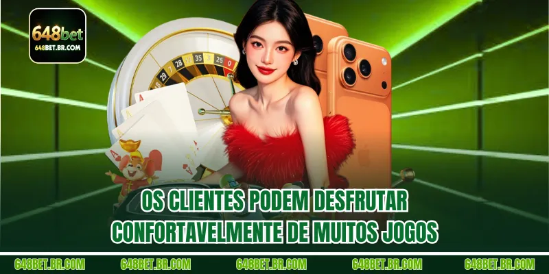 Os clientes podem desfrutar confortavelmente de muitos jogos